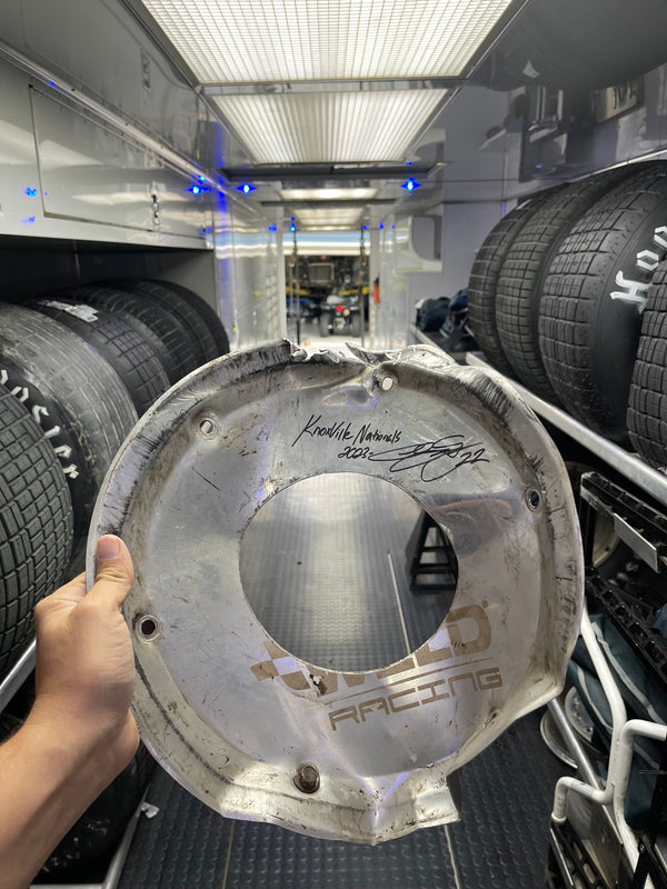 2023 Race Wrecked Wheel Cover Knoxville Nationals 2023 Autographed