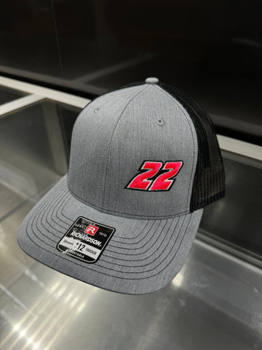#22 Richardson 112 Hat - heather grey/black