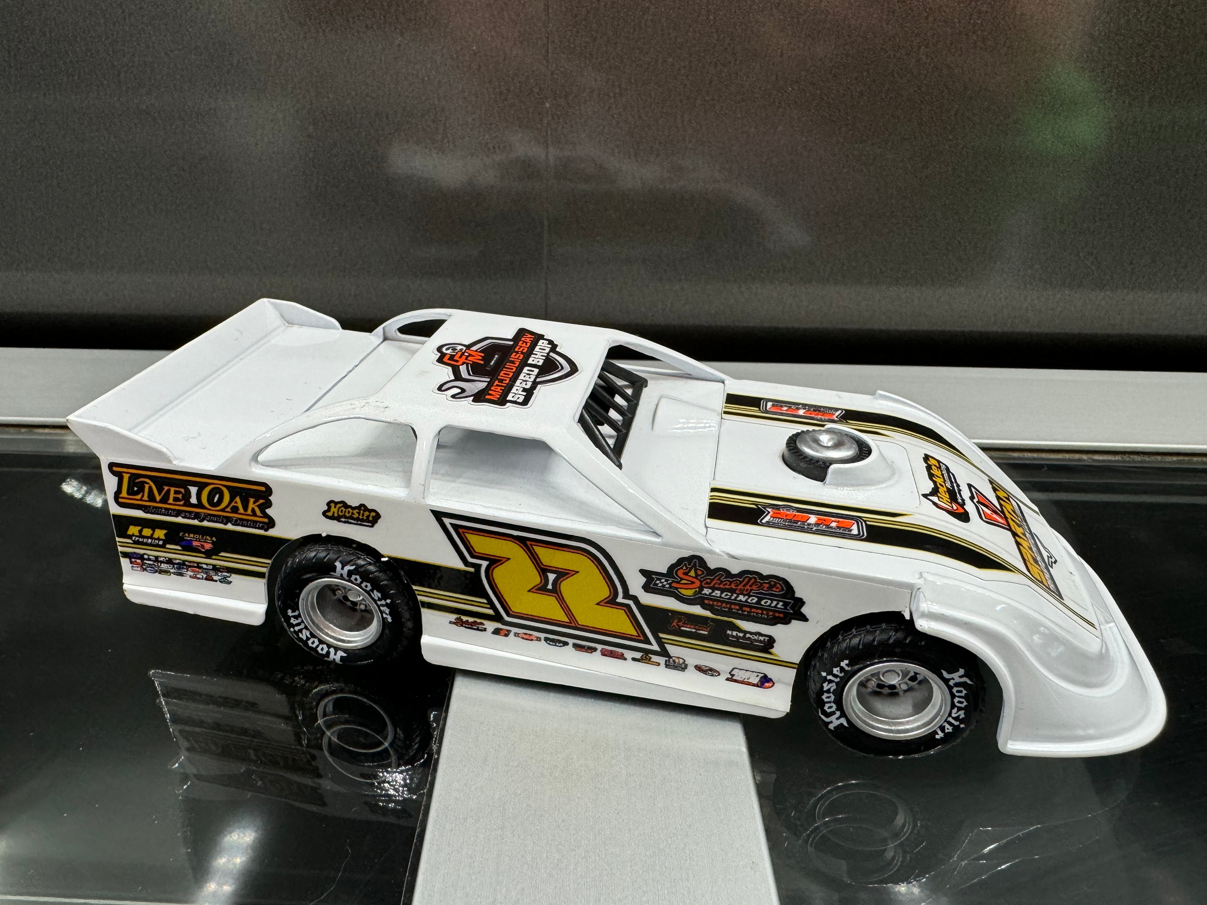 White 2024 World 100 Chris Ferguson Pullback Car