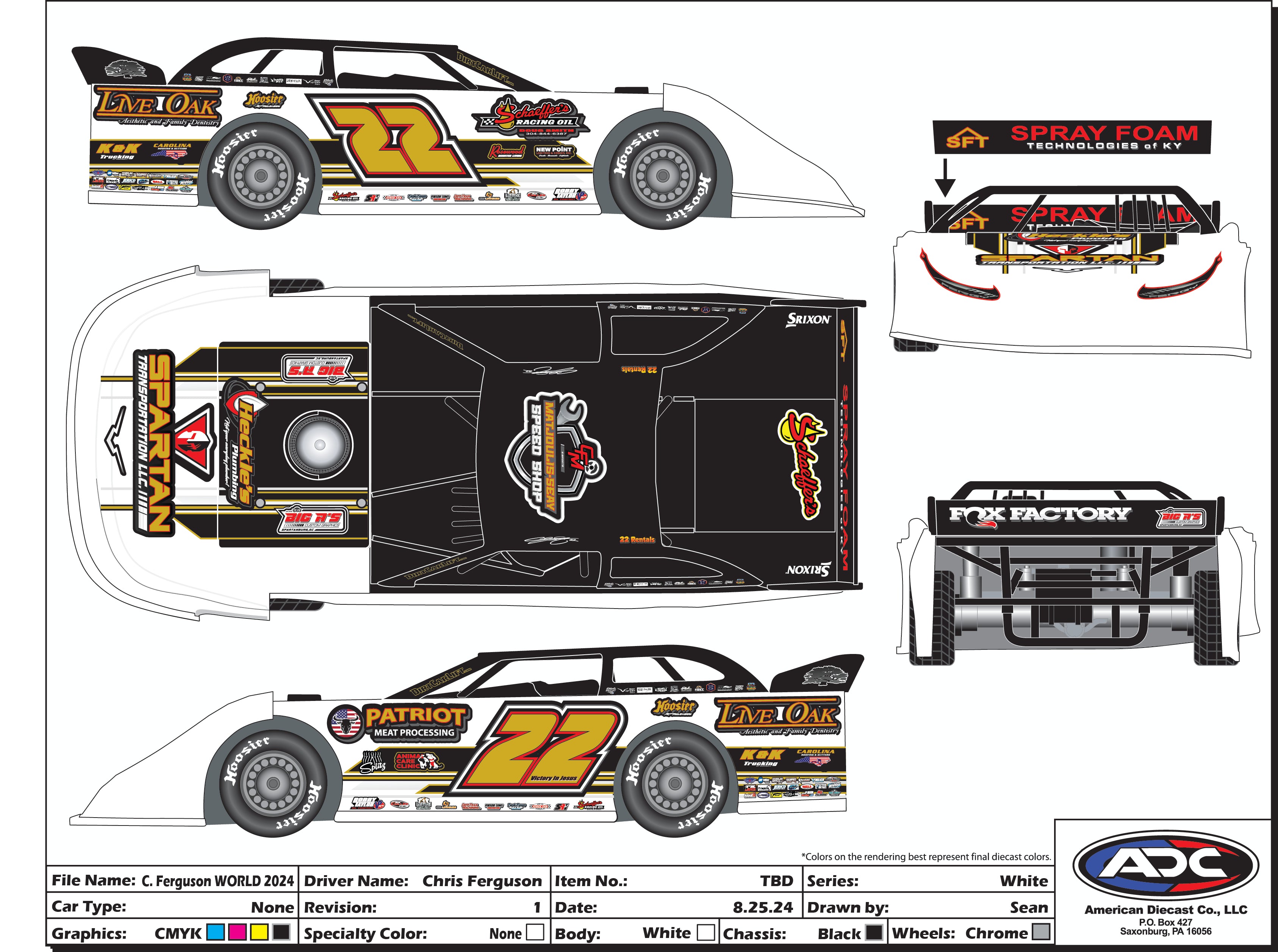 1:24 2024 Chris Ferguson Bloomquist Iceman Die Cast