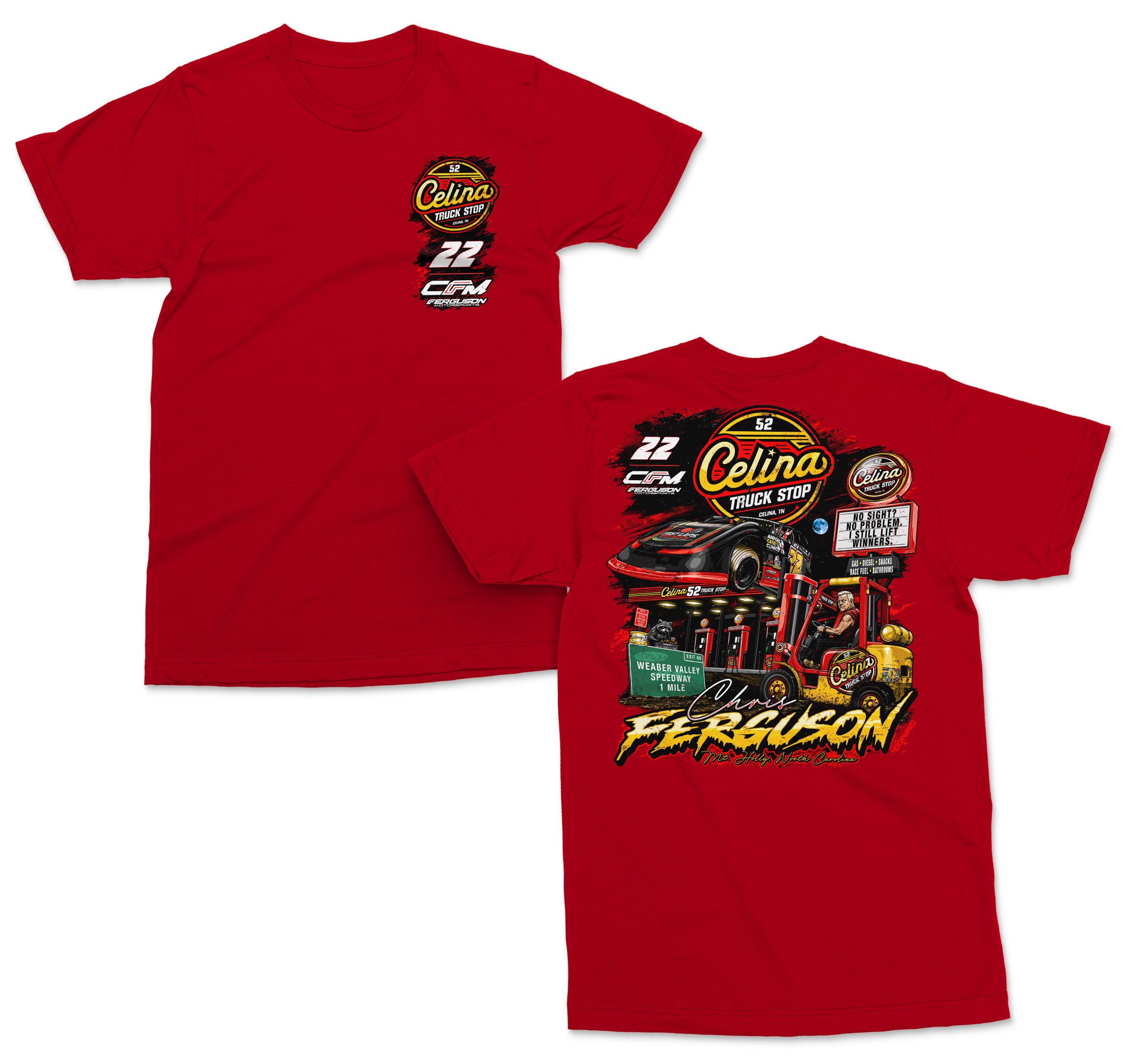 Red Celina Truck Stop 2026 Design