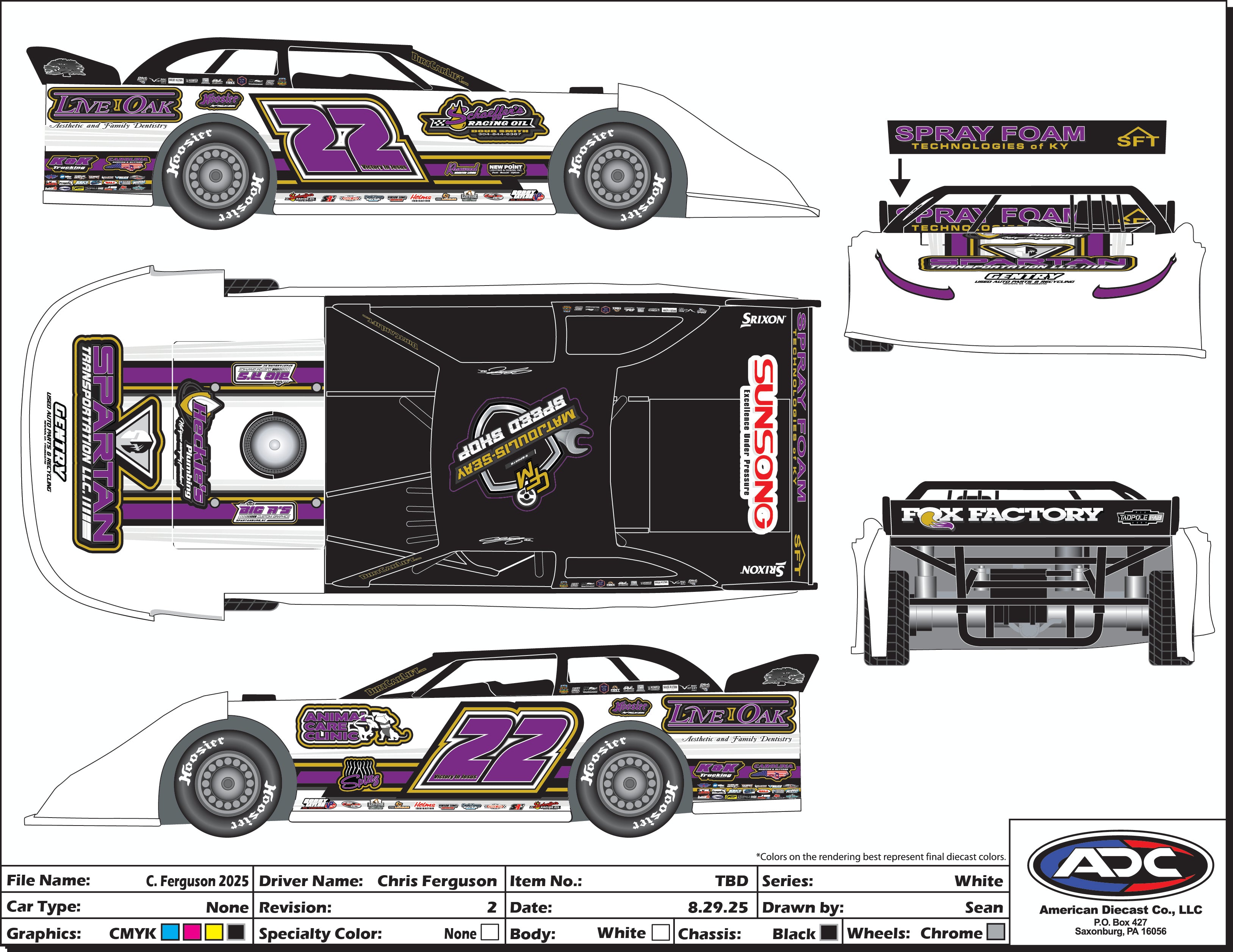 1:24 2025 Chris Ferguson Stinger Die Cast
