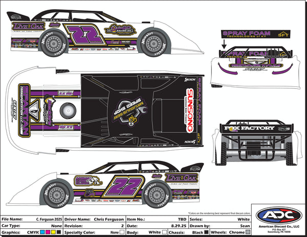 1:24 2025 Chris Ferguson Stinger Die Cast