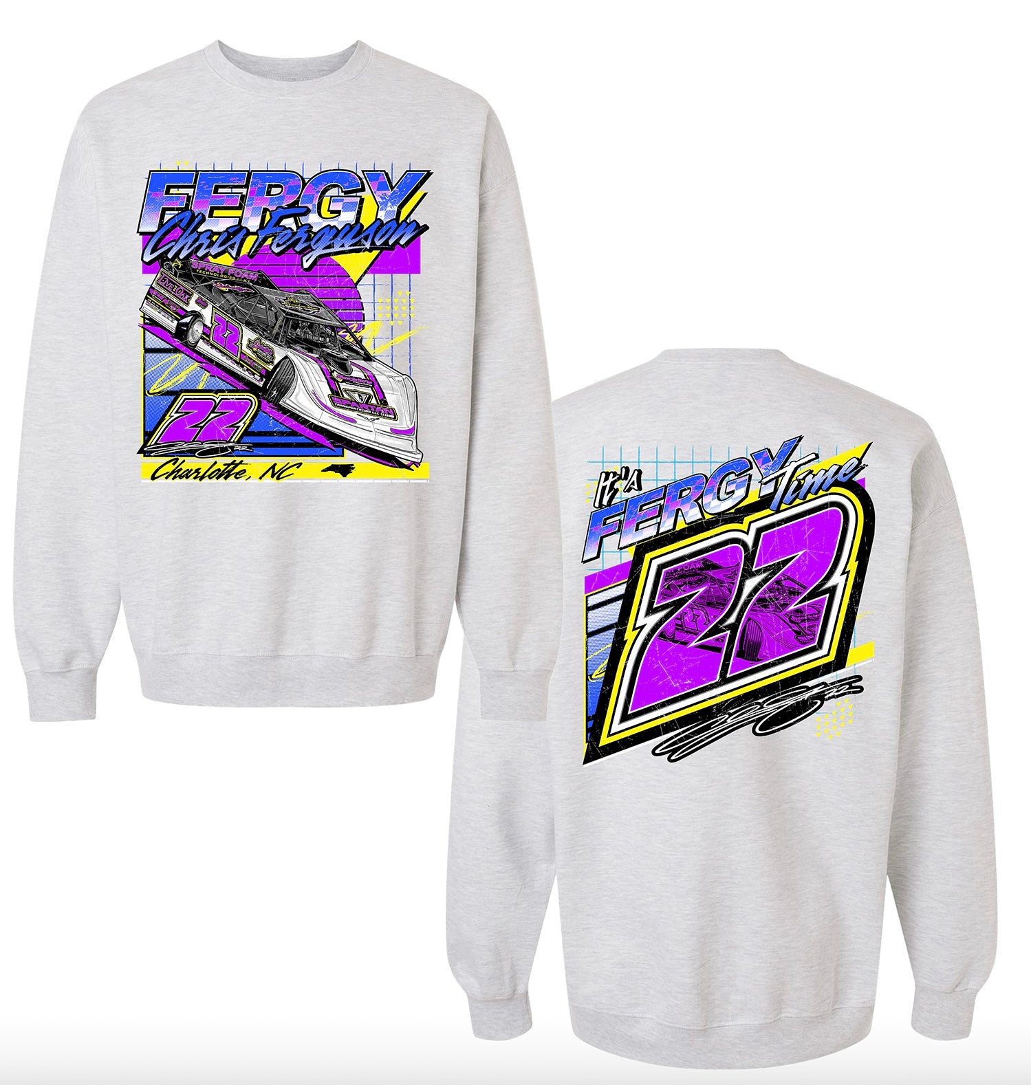 FERGY Retro 2025 Ash Grey Crewneck