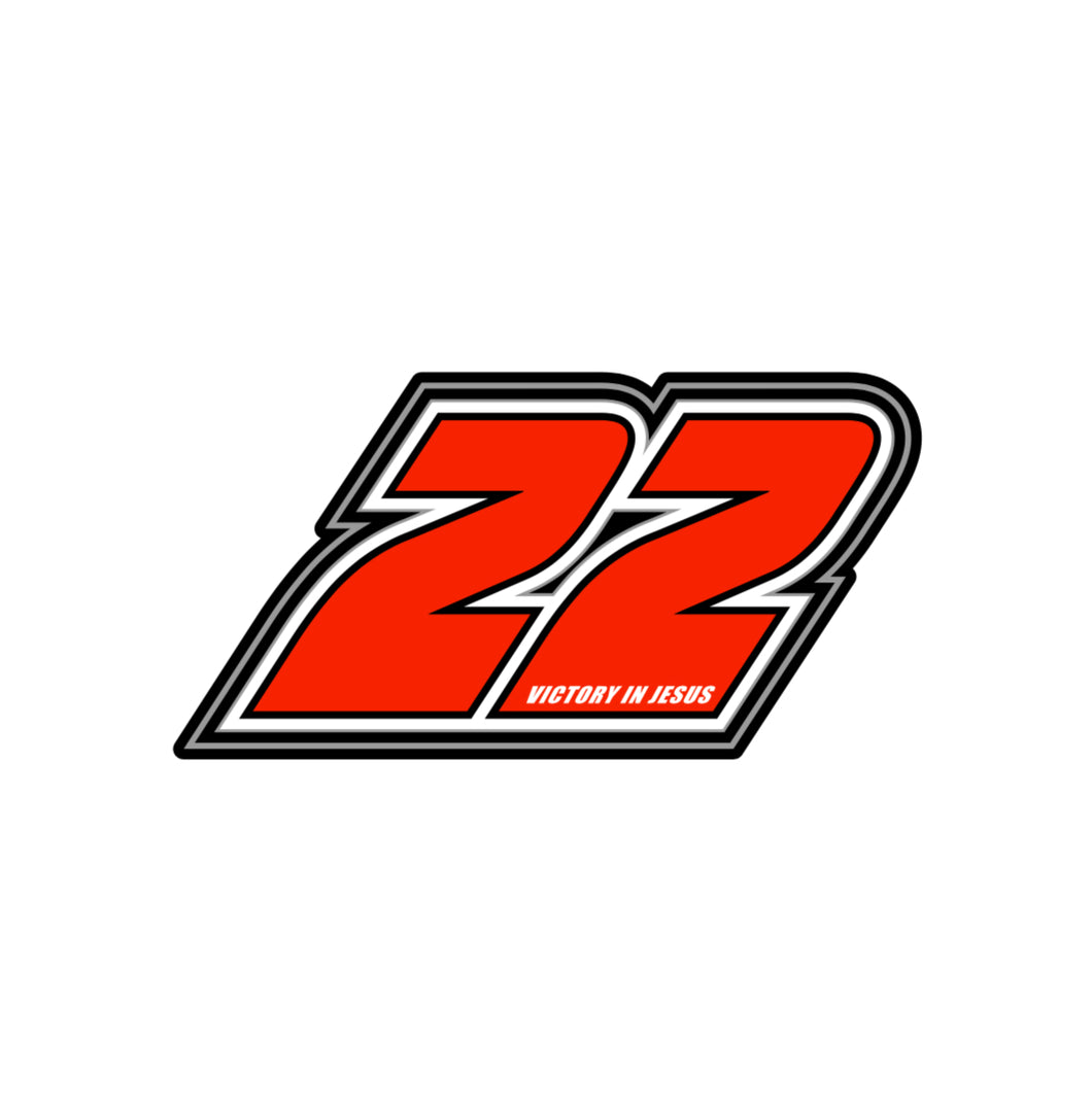 #22 Decal Red