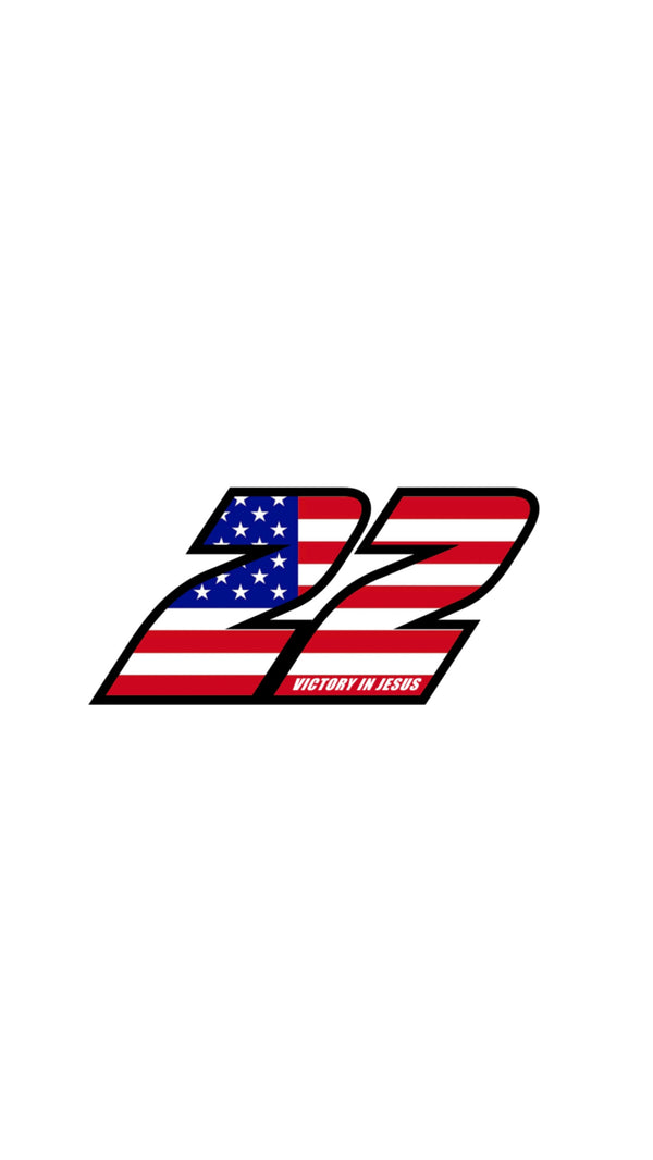 #22 Patriotic Decal