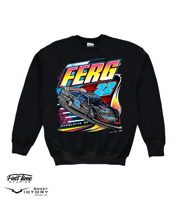 Ferg Neon Kids Hoodie and Crew Necks - Black