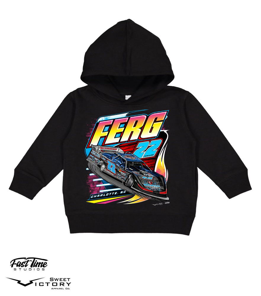 Ferg Neon Kids Hoodie and Crew Necks Black Chris Ferguson