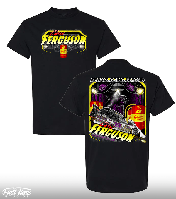 Black Chris Ferguson x Schaeffers Oil Collab Tee