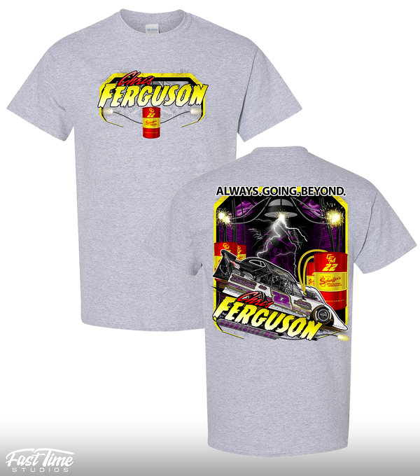 Grey Chris Ferguson x Schaeffers Oil Collab Shirt