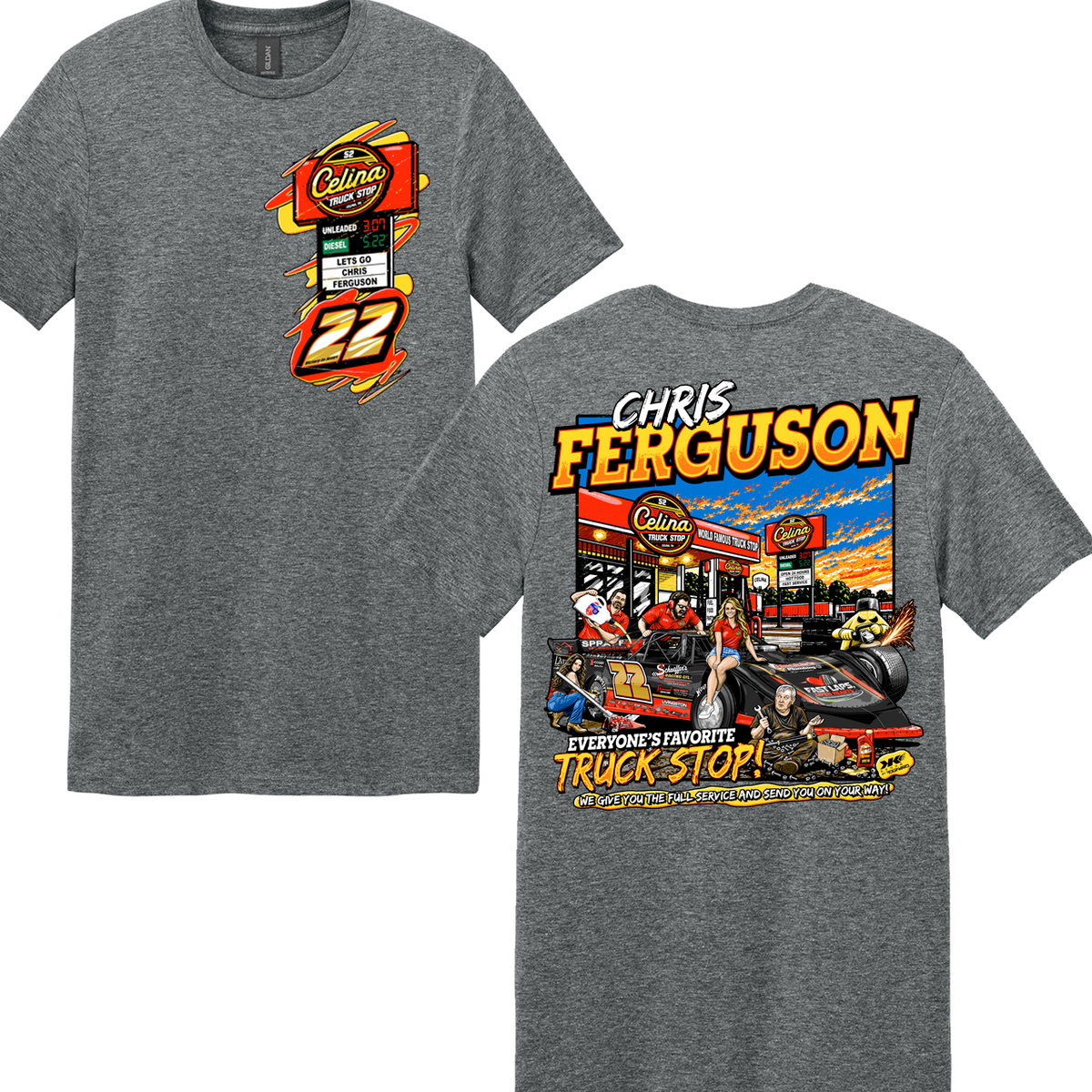 Grey Celina Truck Stop Pit Crew 2026 Design