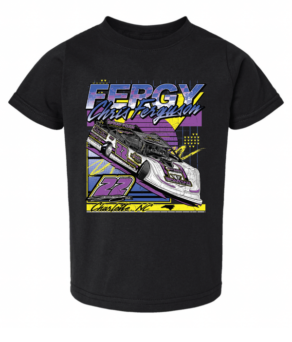 Black Fergy Retro Kids Tee