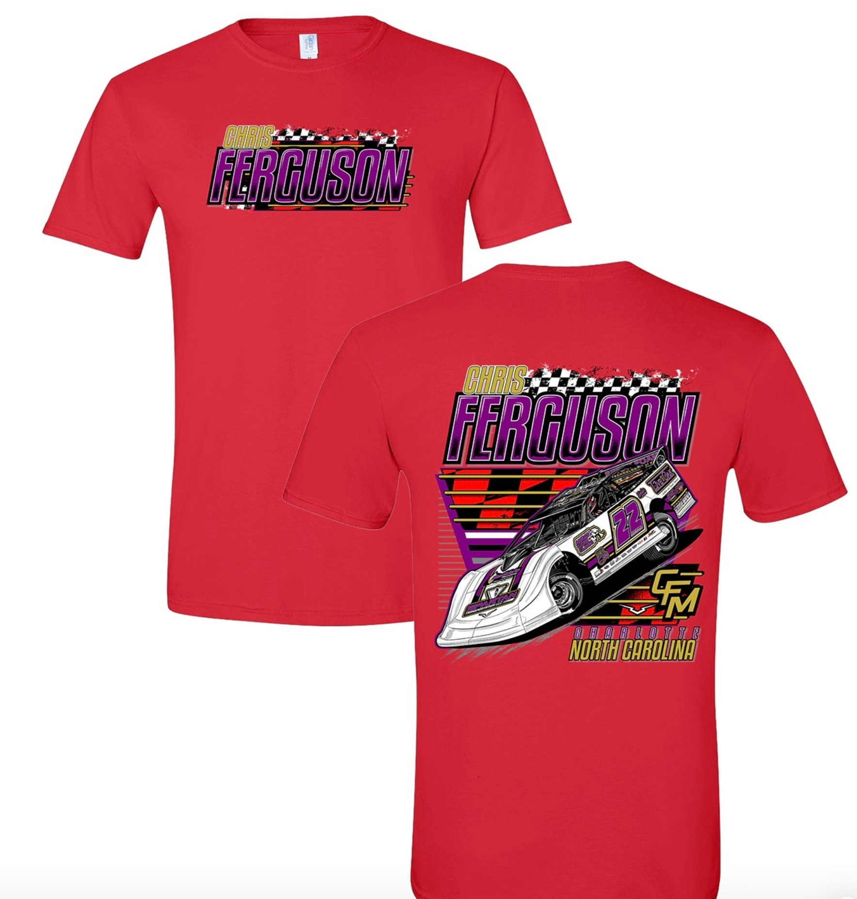 Red Checkered Retro 2025 Tee