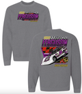 Grey Checkered Retro 2025 Crewneck Sweatshirt