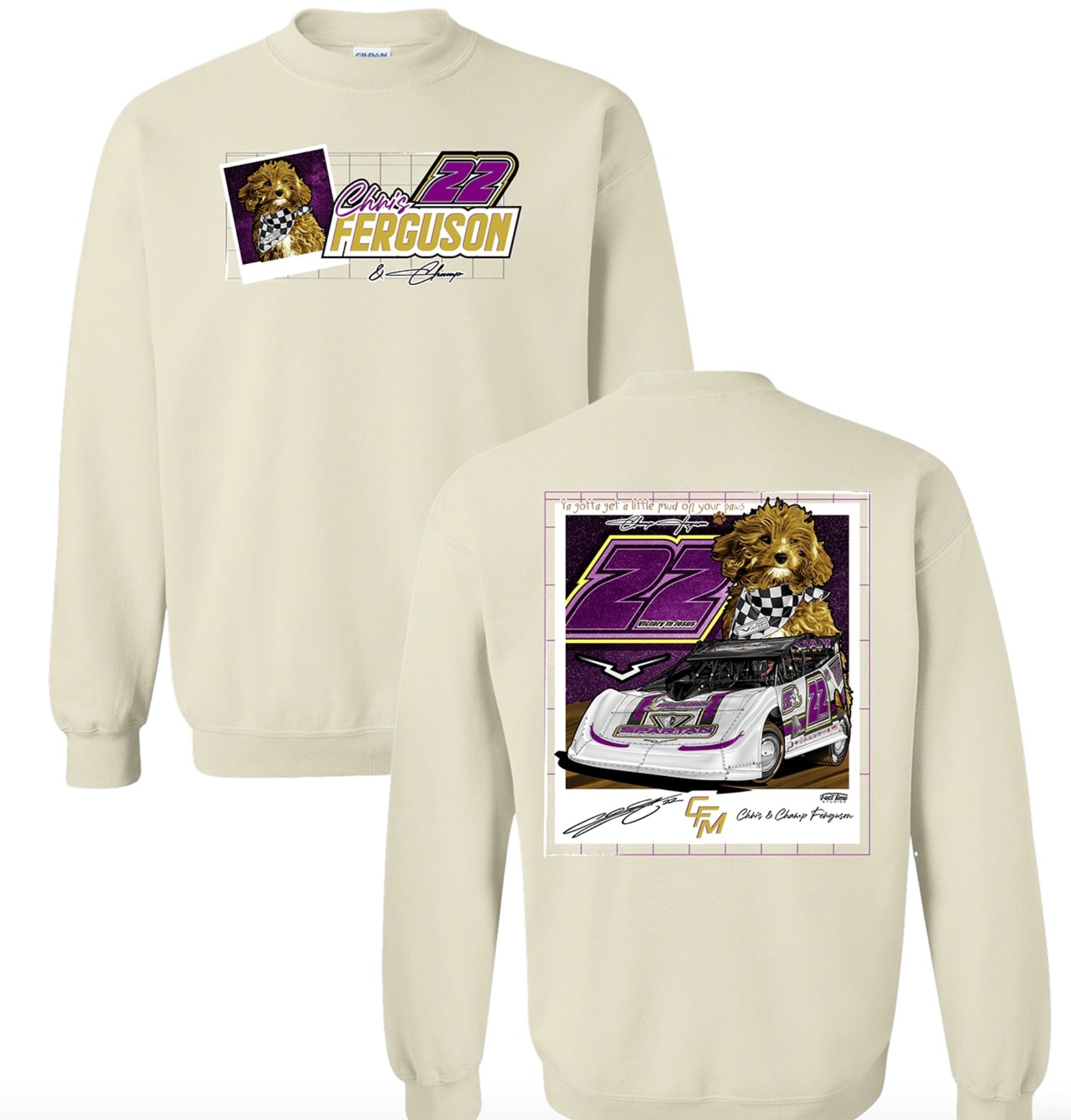 Tan Champ Polaroid Crewneck