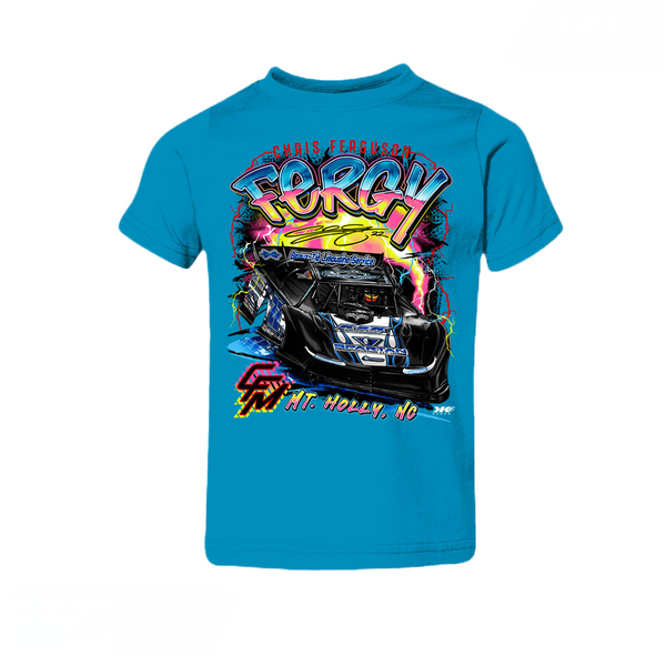 Fergy’s Electric Neon Kids Tee/Onesies - Blue
