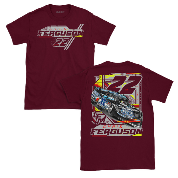 Ferguson Neon Radiant Theme Tee Maroon