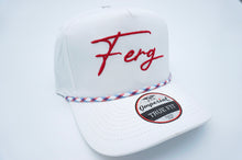 Load image into Gallery viewer, Ferg Red White &amp; Blue Rope Snapback