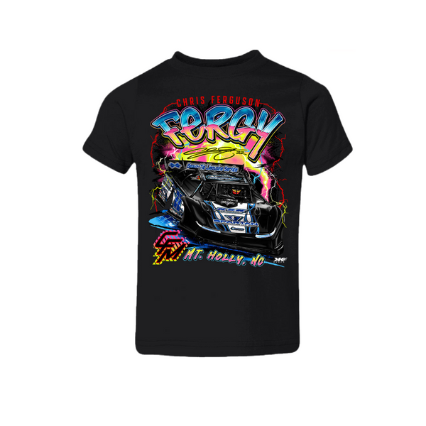 Fergy’s Electric Neon Kids Tee/Onesies Black