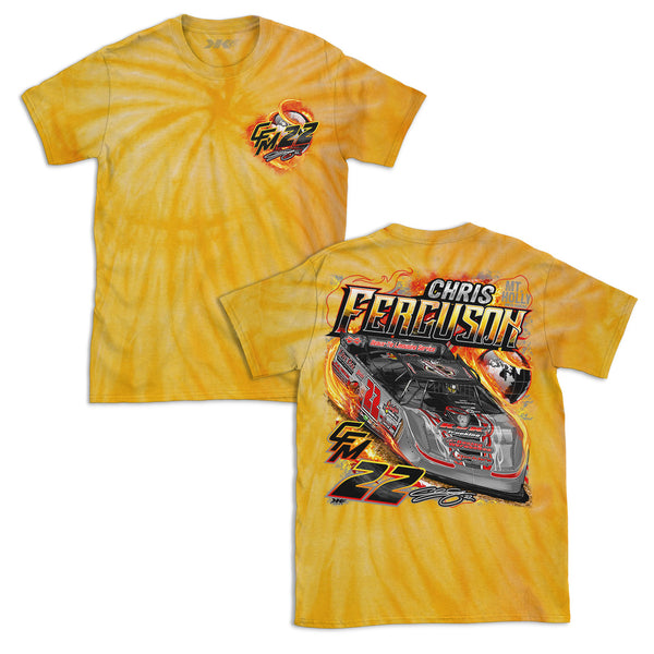 Blazin’ The World Chris Ferguson 22 Tie-Dyed