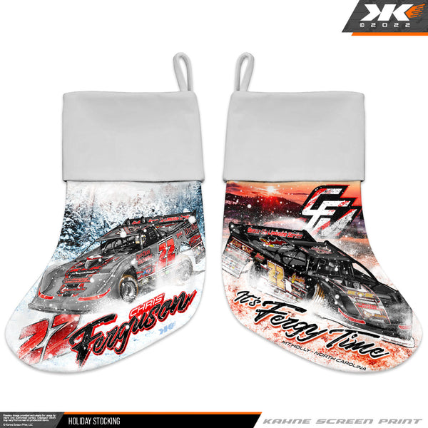 Chris Ferguson Christmas Stocking Two Sided