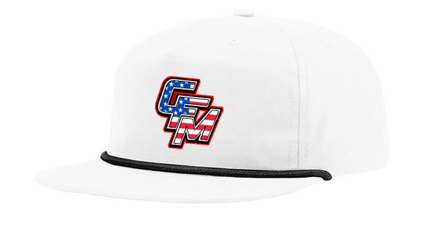 White CFM Stars and Stripes Rope Hat