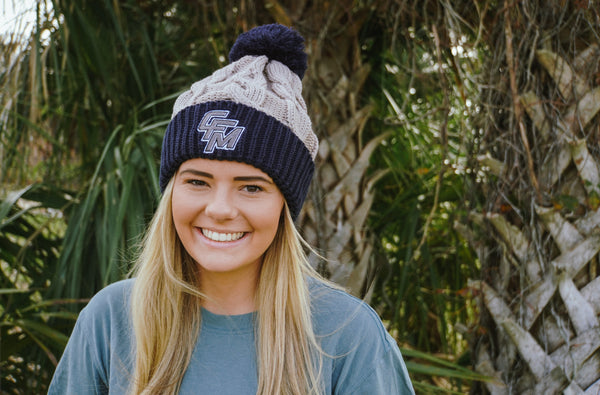 CFM BEANIE stone/navy