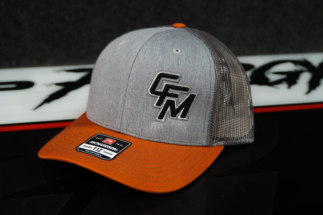 CFM Richardson 112 Hat - Grey Front/ Orange Bill