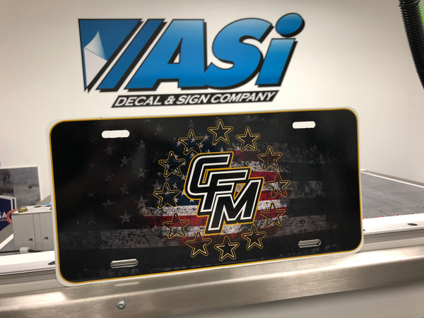 CFM Patriotic Car Tags