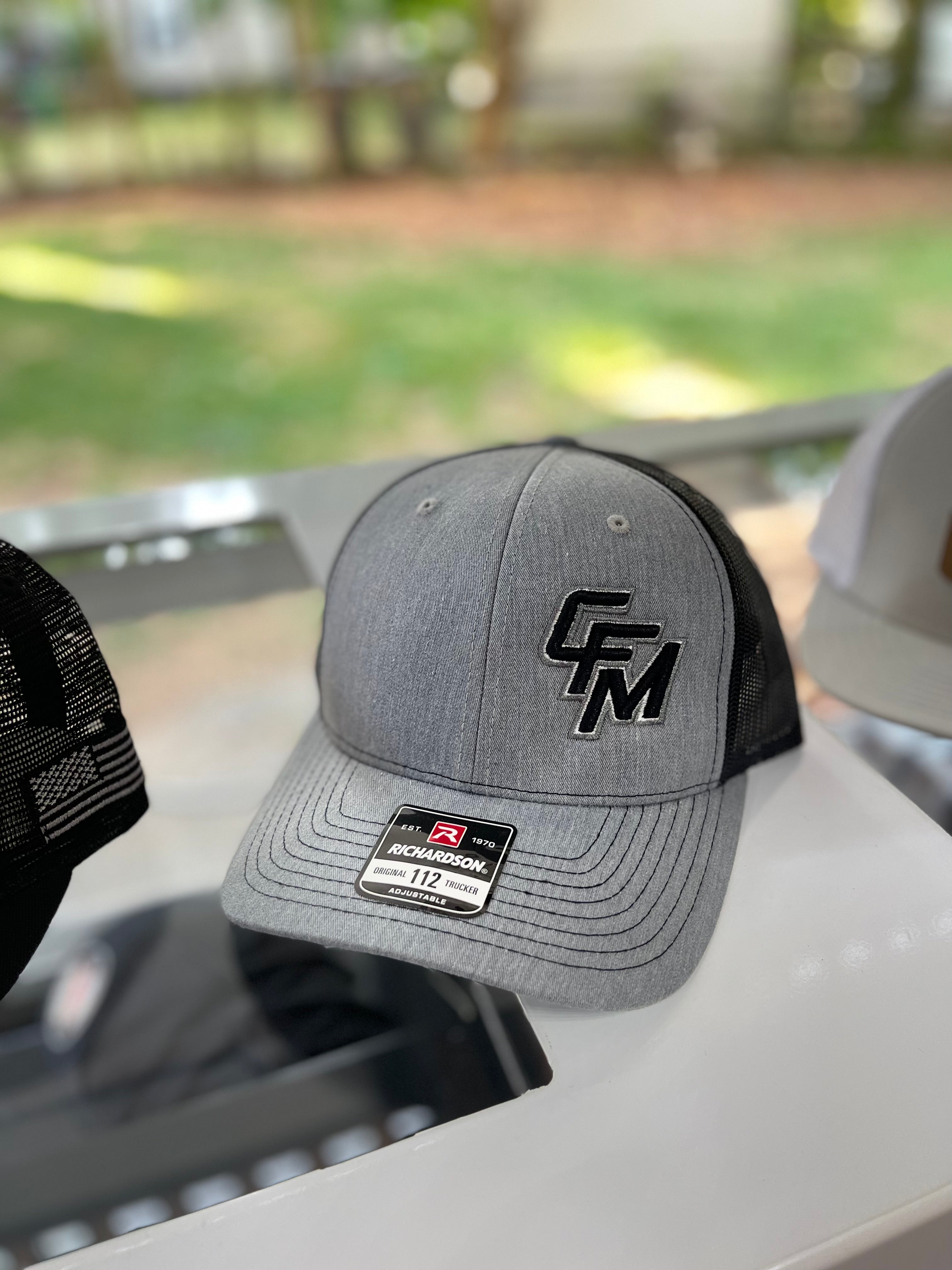 CFM Richardson 112 Hat - Grey Front/ Black Back