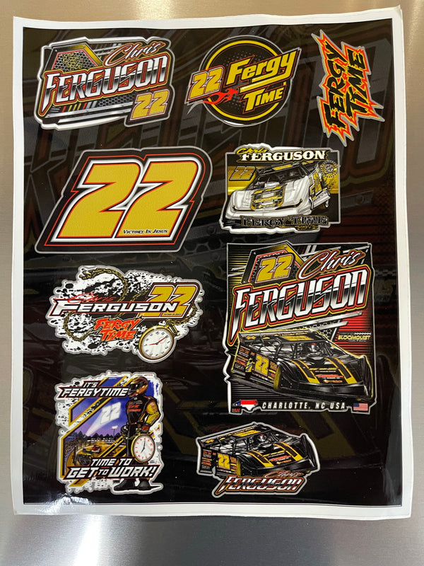 Fergy Time Fan  Decal Sheet