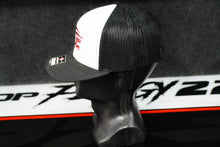 Load image into Gallery viewer, CFM Black and Red Flame Richardson 112 Hat - Black/White